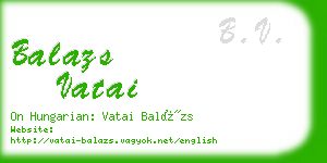 balazs vatai business card